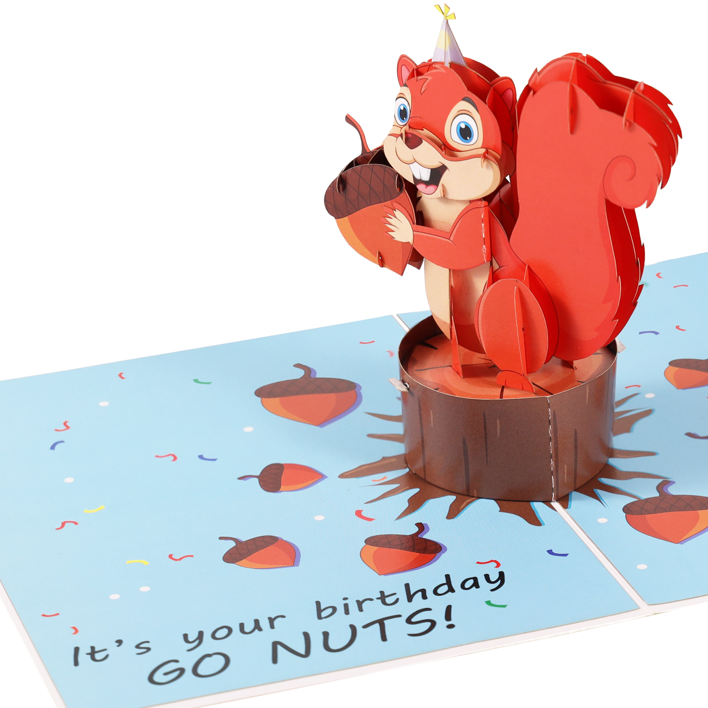 Sprinkles birthday cake pop-up card