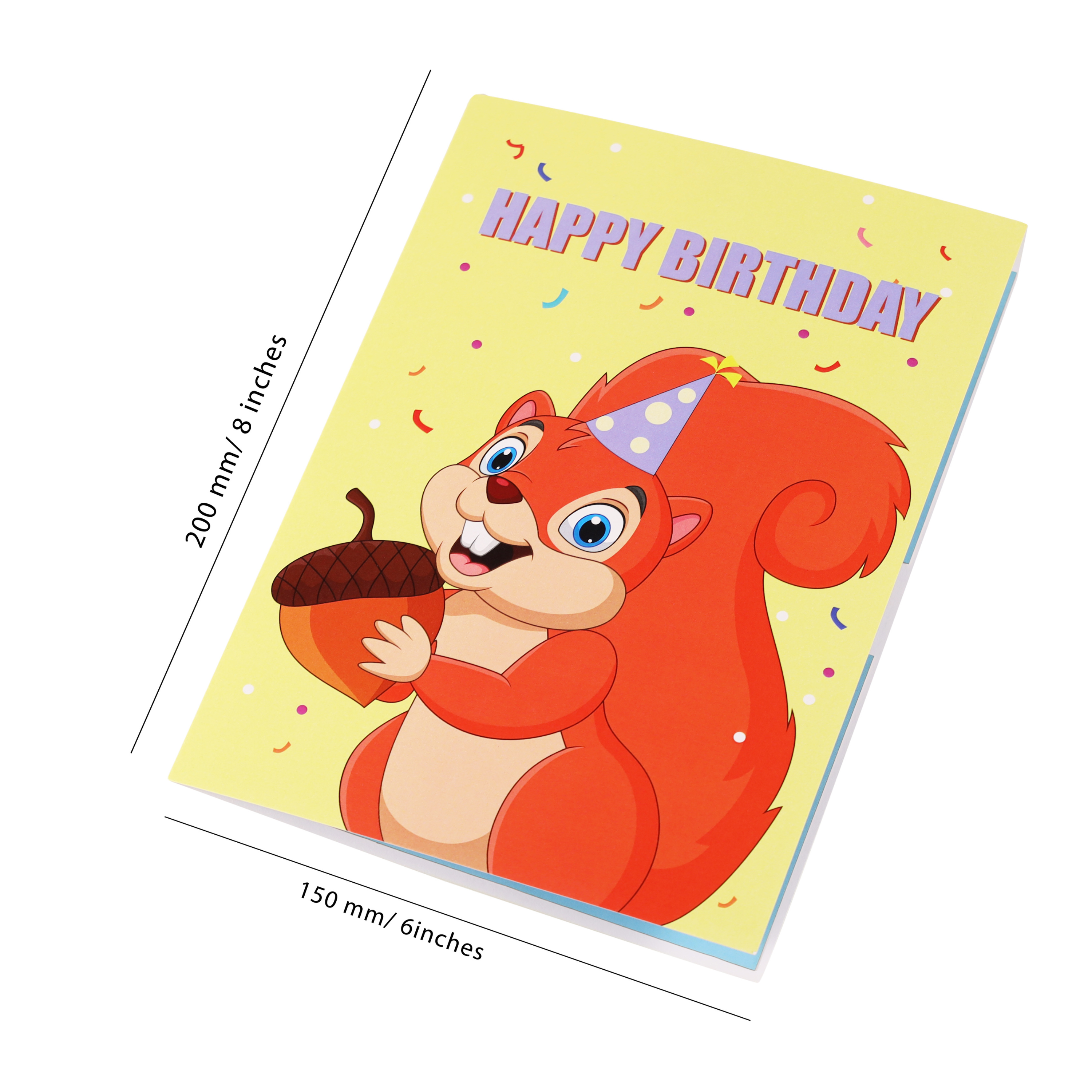 Sprinkles birthday cake pop-up card