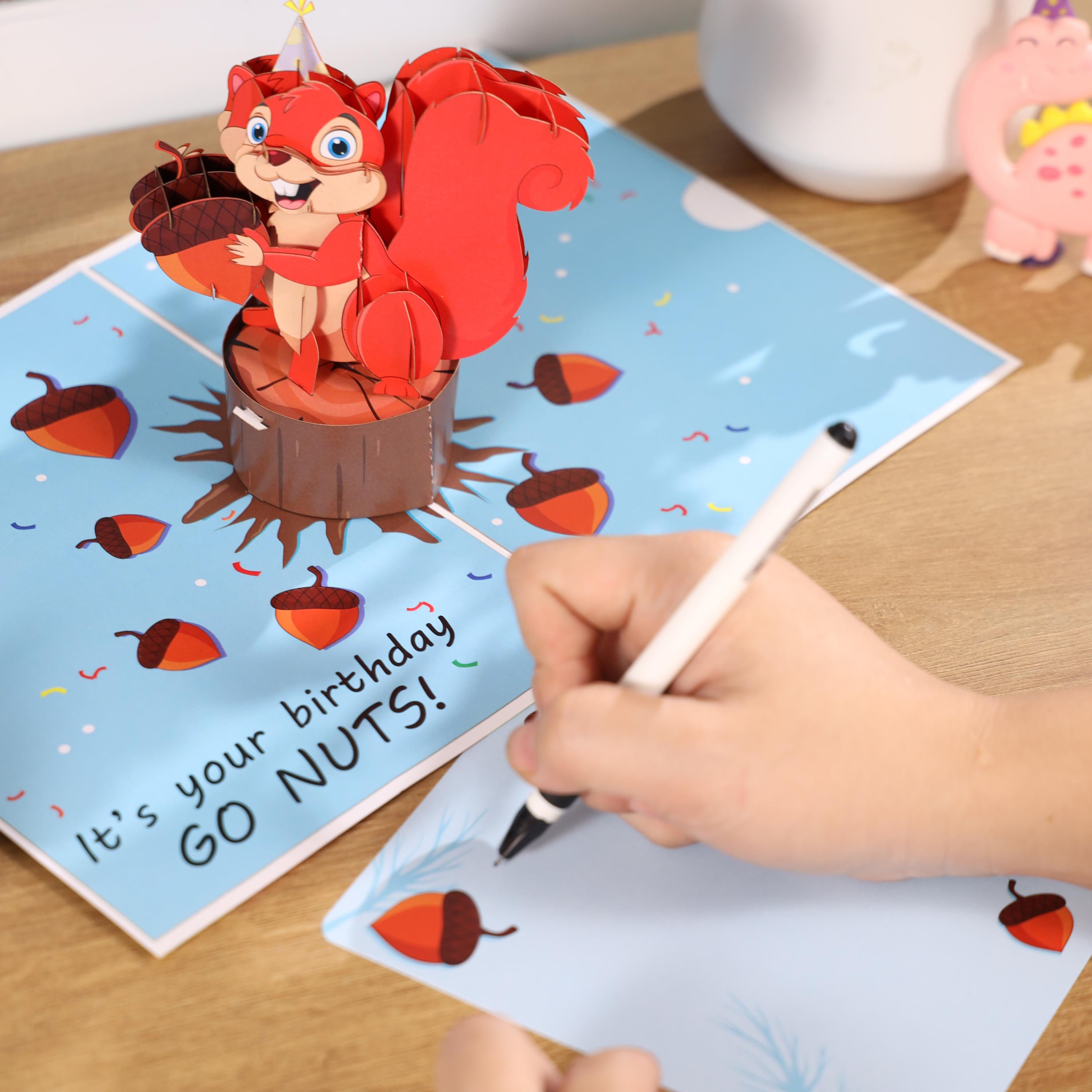 Sprinkles birthday cake pop-up card